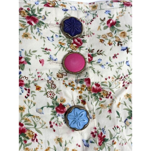 JAM England Mini Skirt in Cream Floral - Picture 5 of 5